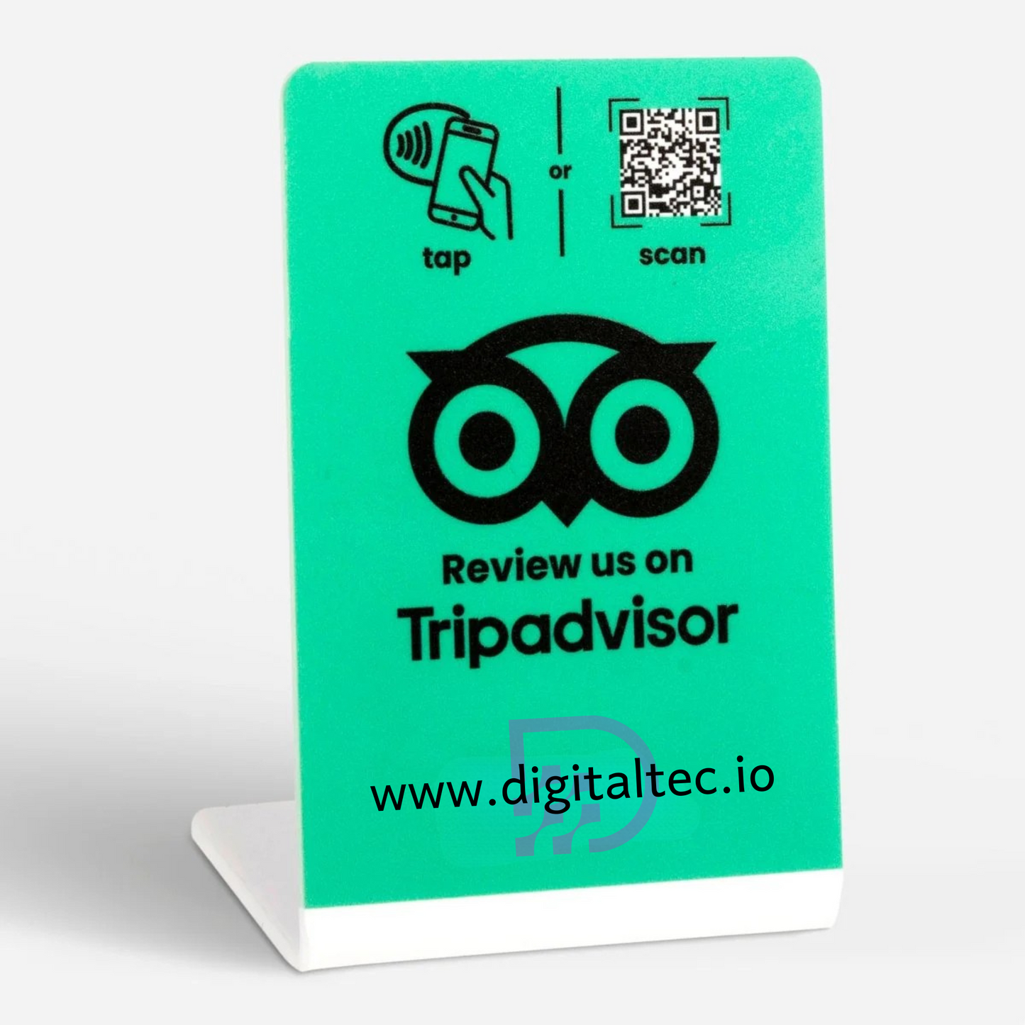 Review Stand Collector "tap or scan"